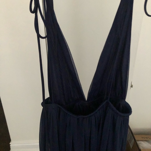 Lucy in the sky navy backless long dress, size S - Picture 4 of 8
